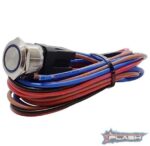 PLASHLIGHTS Marine Push Button Switch – Blue LED – 20a – Stainless Steel – Momentary – Lighting | Marine Overhauling Florida
