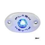 PLASHLIGHTS Blue Rock Light Single, White Housing – Lighting | Marine Overhauling Florida