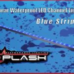 PLASHLIGHTS Linear Waterproof LED Channel Light – Blue – 40″ – Above water lights | Marine Overhauling Florida