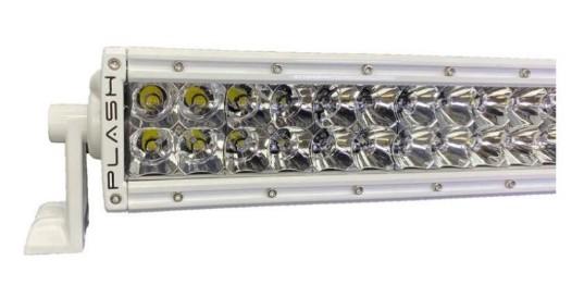 PLASHLIGHTS 30″ XX-Series LED Light Bar – 5W – Curved – White Housing – Lighting | Marine Overhauling Florida