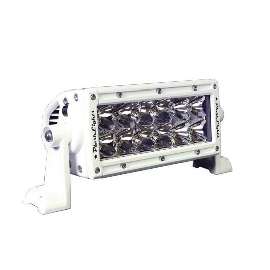 PLASHLIGHTS 6″ XX-Series LED Light Bar Marine White Housing (5W), Double Row Combo Beam. – Lighting | Marine Overhauling Florida