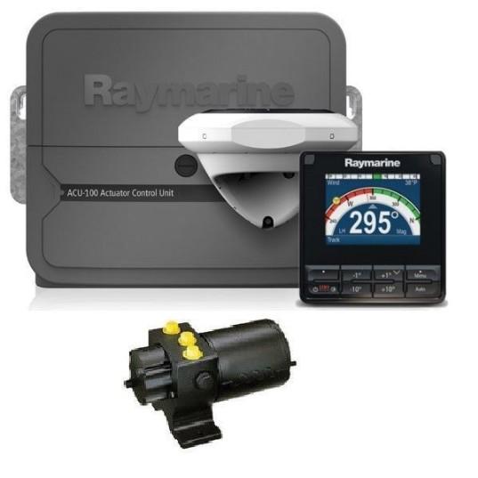 RAYMARINE Hyd. Pilot With p70Rs Control Head, ACU-150, EV1 Sensor, EV1 Cab. Kit & 1 Litre 12v Hyd. Pump – Autopilot | Marine Overhauling Florida