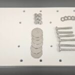 RHODAN Powder-Coated White Aluminum Extension Bracket 1/2″ thick 7″ x 18″ – Inverters | Marine Overhauling Florida