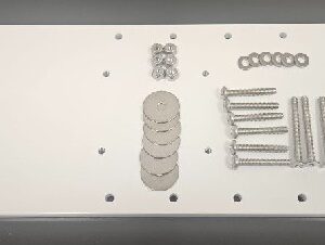 RHODAN Powder-Coated White Aluminum Extension Bracket 1/2″ thick 7″ x 18″ – Inverters | Marine Overhauling Florida