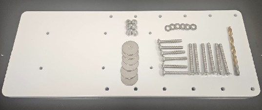 RHODAN Powder-Coated White Aluminum Extension Bracket 1/2″ thick 7″ x 18″ – Inverters | Marine Overhauling Florida
