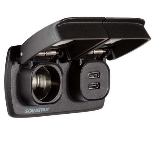 SCANSTRUT Flip Pro Multi – Dual USB-C with 12V Power Socket – Communication Antenna | Marine Overhauling Florida