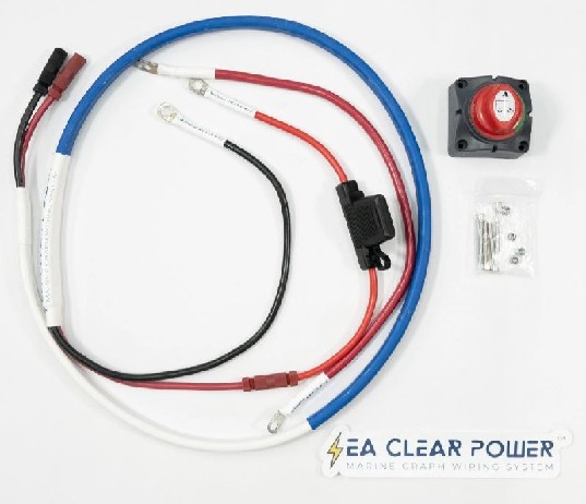 SEA CLEAR POWER Kayak Wiring Harness With Switch and Jumper, 4 ft – Circuit Breakers | Marine Overhauling Florida