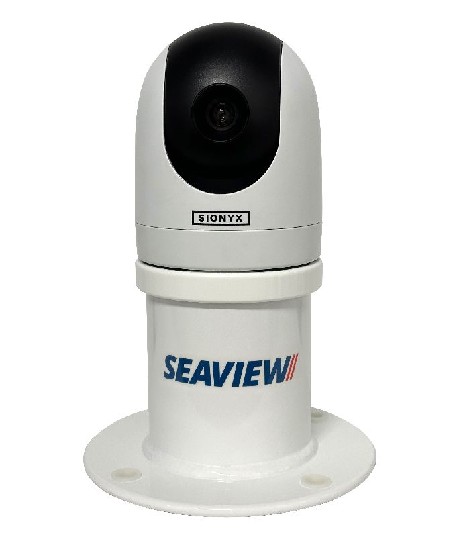 SEAVIEW White 5″ Sionyx Nightwave Mount / Vertical / 8 in. round base plate – Navigation Mounts | Marine Overhauling Florida