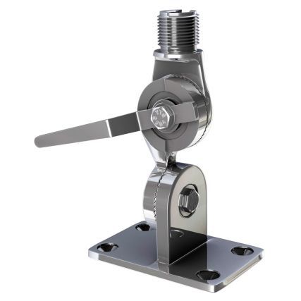 SHAKESPEARE Ratchet mount, stainless steel, with handle – Communication Mounts | Marine Overhauling Florida