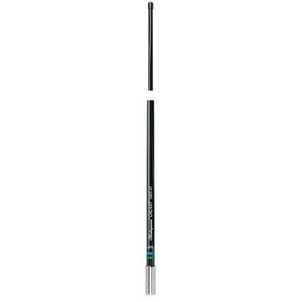 SHAKESPEARE 4′, 3dB Galaxy VHF, w/ stainless steel ferrule and 20′ RG-8X cable (black) – Solenoids | Marine Overhauling Florida