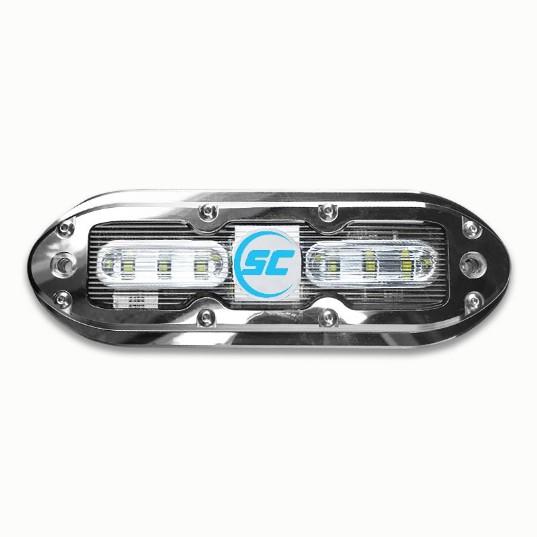 SHADOW-CASTER SCM6 316 SS Housing Underwater Light – Bimini Blue w/ 20′ Cable 2400 Lumens – Lighting | Marine Overhauling Florida
