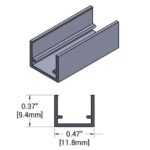 SHADOW-CASTER LED Aluminum Strip Mounting Track, 1 meter – Lighting | Marine Overhauling Florida