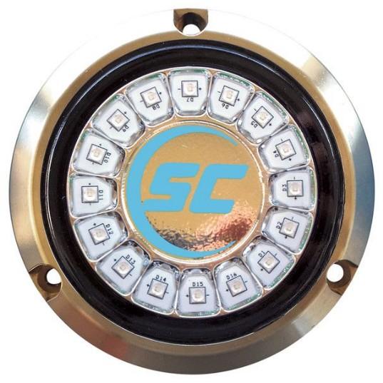 SHADOW-CASTER 16 LEDs Bronze Underwater Marine Light – Bimini Blue – Underwater lights | Marine Overhauling Florida
