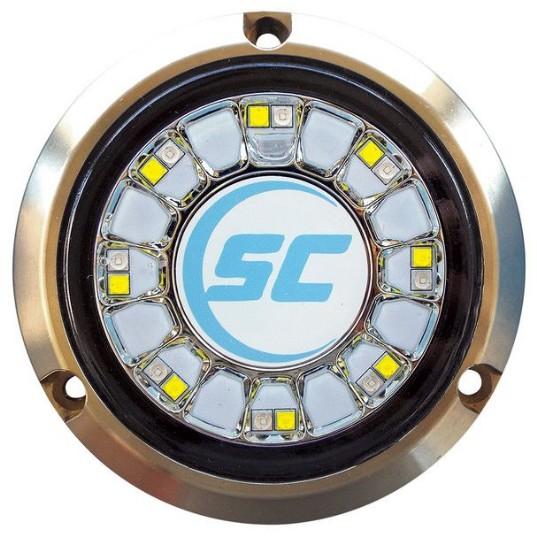 SHADOW-CASTER 16 LEDs Bronze Underwater Marine Light – Blue & White – Lighting | Marine Overhauling Florida