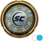 SHADOW-CASTER 24 LEDs Bronze Underwater Marine Light – Blue & White – Underwater lights | Marine Overhauling Florida