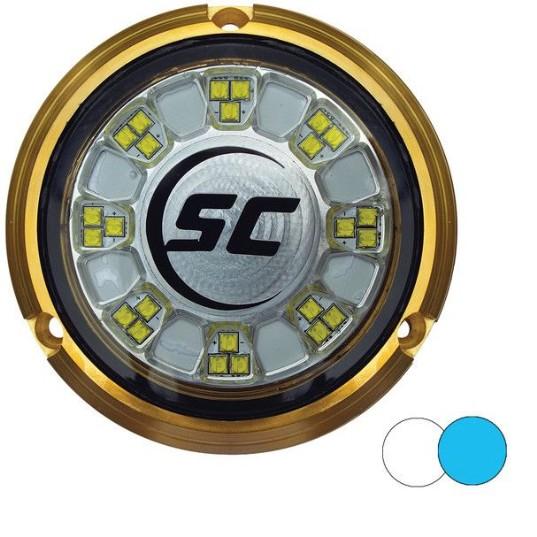 SHADOW-CASTER 24 LEDs Bronze Underwater Marine Light – Blue & White – Underwater lights | Marine Overhauling Florida