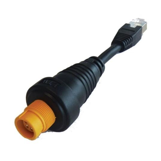 SIMRAD RJ45 Male to 5-Pin Female Round Ethernet Adapter Cable, Yellow – Communication Speakers | Marine Overhauling Florida