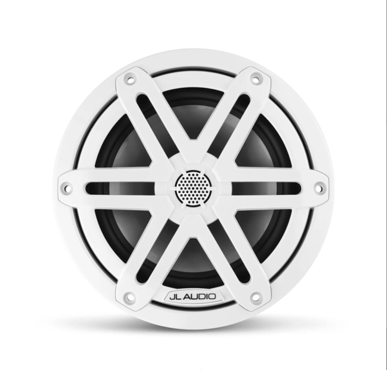 JL Audio® M3 Marine Speakers 6.5″ with White Sport Grille – Marine Speakers | Marine Overhauling Florida