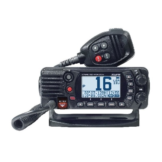 staeclipsebgx1410gb-1.jpg STANDARD HORIZON ECLIPSE BLACK 25W Fixed Mount VHF/GPS with Dot Matrix LCD – VHF Radios | Marine Overhauling Florida