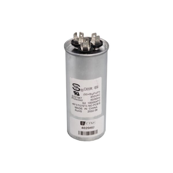 CTM Capacitor for 24k to 36k Btu's Units - 230V - 50+8 µF ± 5%