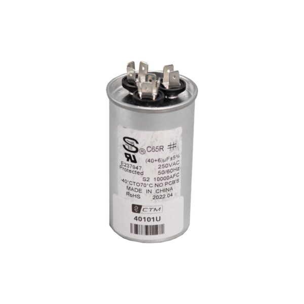 CTM Capacitor for 6k Btu's Units - 115V - 40+6 µF ± 5%