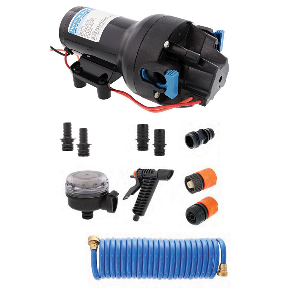 Jabsco HotShot HD5 Heavy Duty Washdown Pump Kit w/25' HoseCoil - 12V - 5GPM - 70PSI Jabsco HotShot HD5 Heavy Duty Washdown Pump Kit w/25' HoseCoil - 12V - 5GPM - 70PSI - Image 1