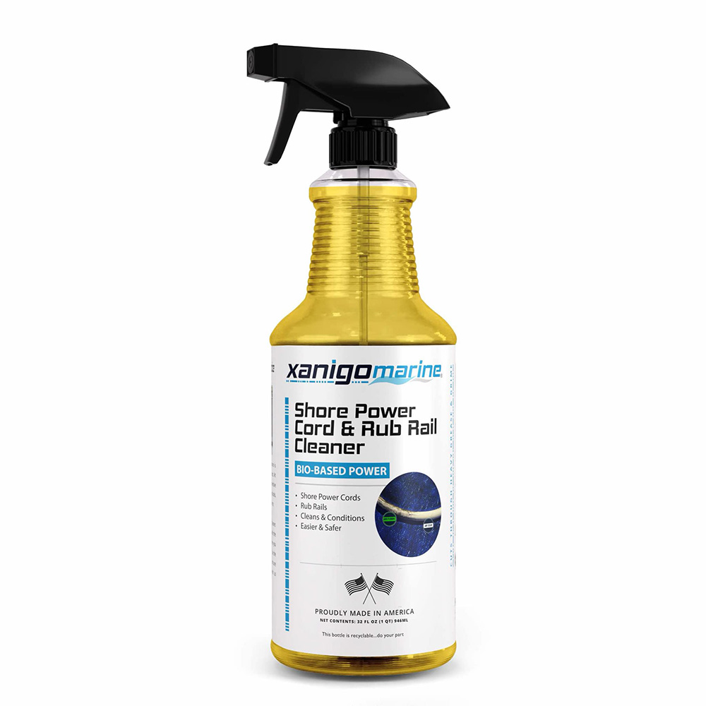 Xanigo Marine Shore Power Cord & Rub Rail Cleaner - 32oz Xanigo Marine Shore Power Cord & Rub Rail Cleaner - 32oz - Image 1