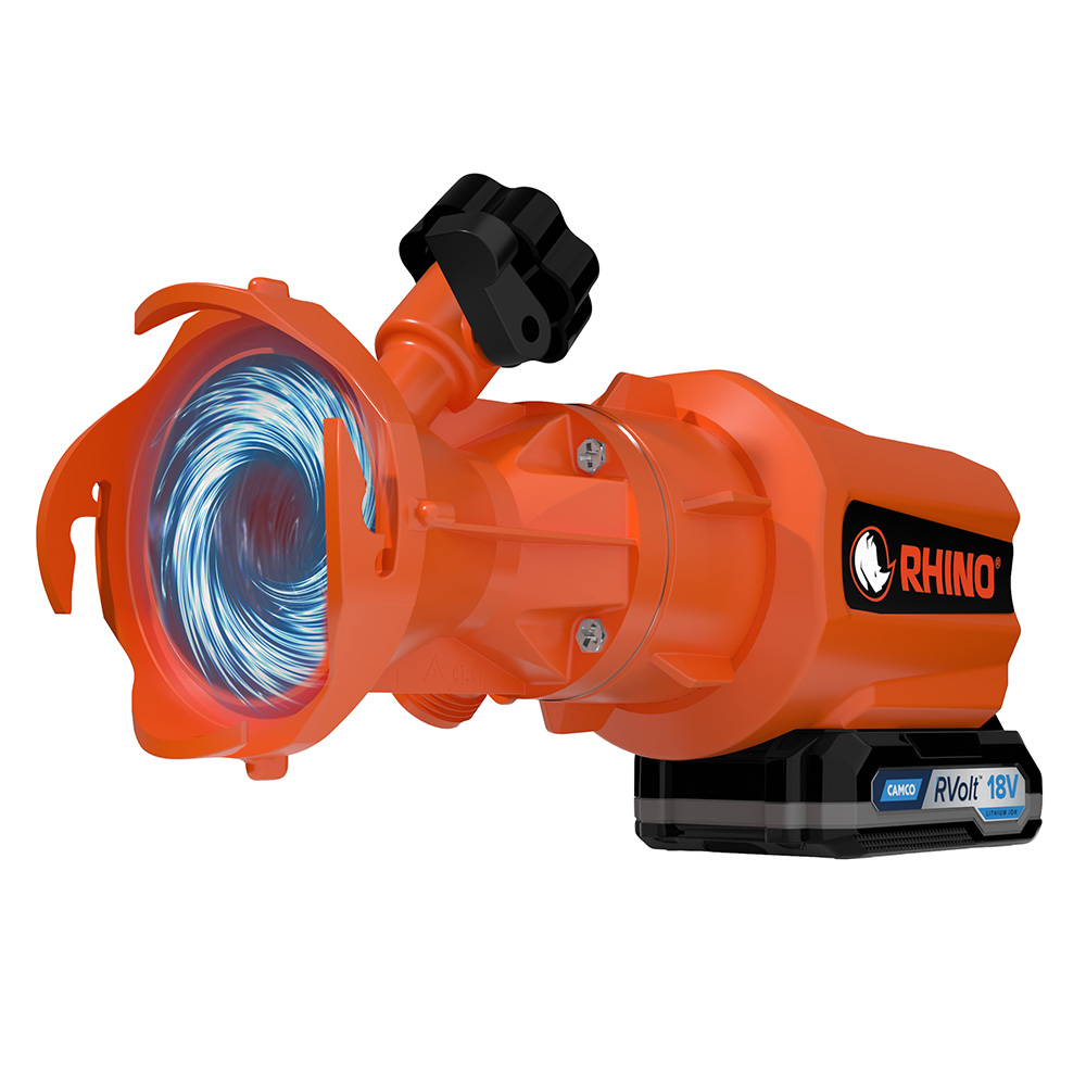 Camco Rhino 18V Lithium-Ion RV Sewage Macerator Pump System Camco Rhino 18V Lithium-Ion RV Sewage Macerator Pump System - Image 1