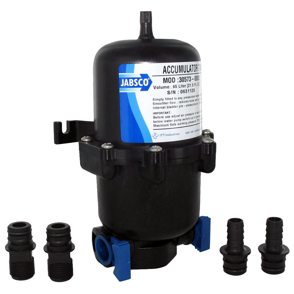 Jabsco .65L Mini Accumulator Tank w/Internal Bladder Jabsco .65L Mini Accumulator Tank w/Internal Bladder - Image 1
