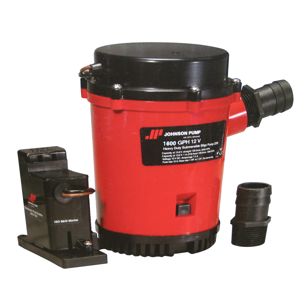 Johnson Pump 1600GPH Auto Bilge Pump w/Mag Switch - 12V Johnson Pump 1600GPH Auto Bilge Pump w/Mag Switch - 12V - Image 1