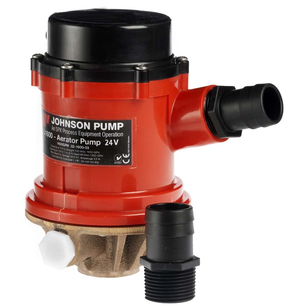 Johnson Pump Pro Series 1600GPH Tournament Livewell/Baitwell Pump - 24V Johnson Pump Pro Series 1600GPH Tournament Livewell/Baitwell Pump - 24V - Image 1