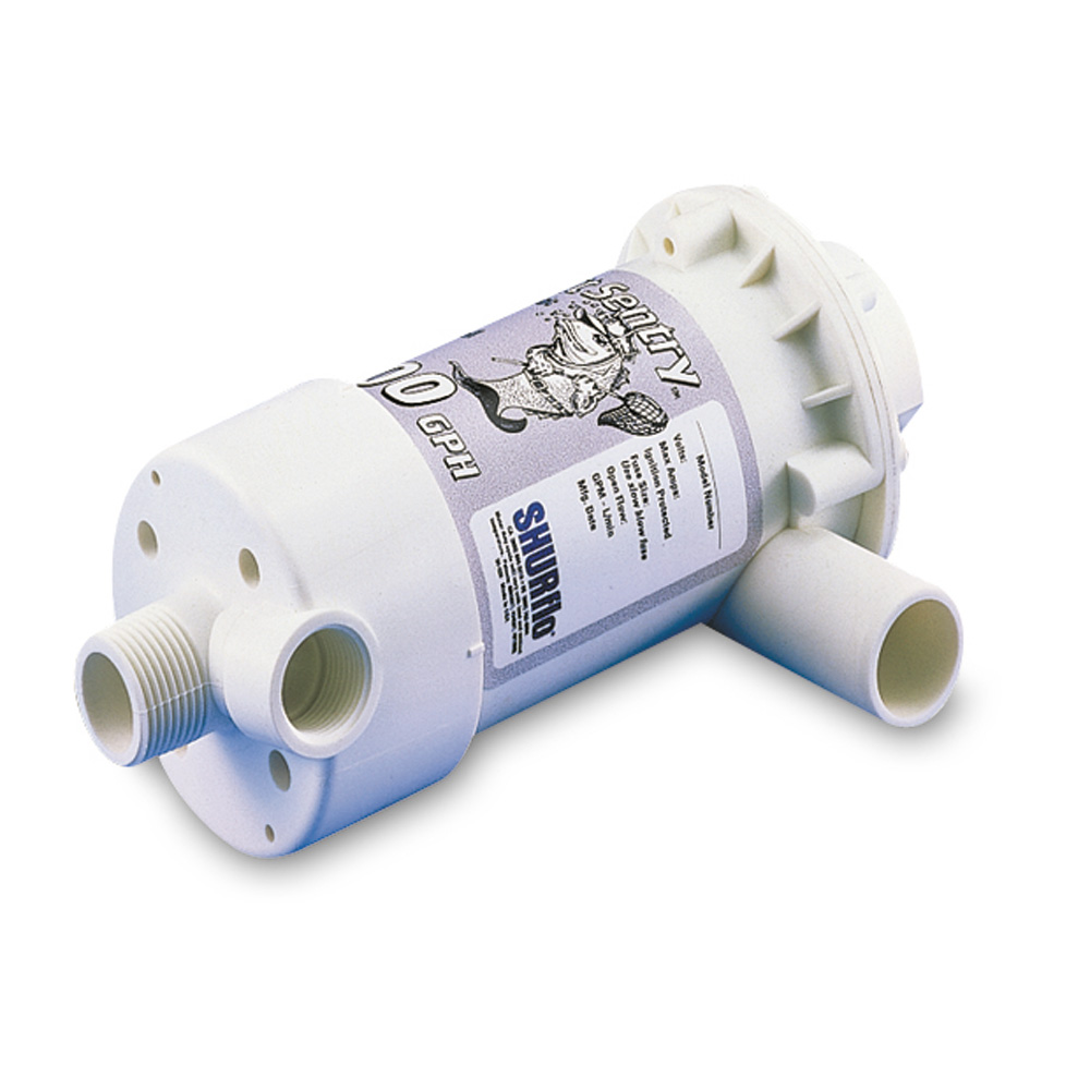 Shurflo by Pentair BAIT SENTRY™ 1100 Magnetic Drive Livewell Pump Shurflo by Pentair BAIT SENTRY™ 1100 Magnetic Drive Livewell Pump - Image 1
