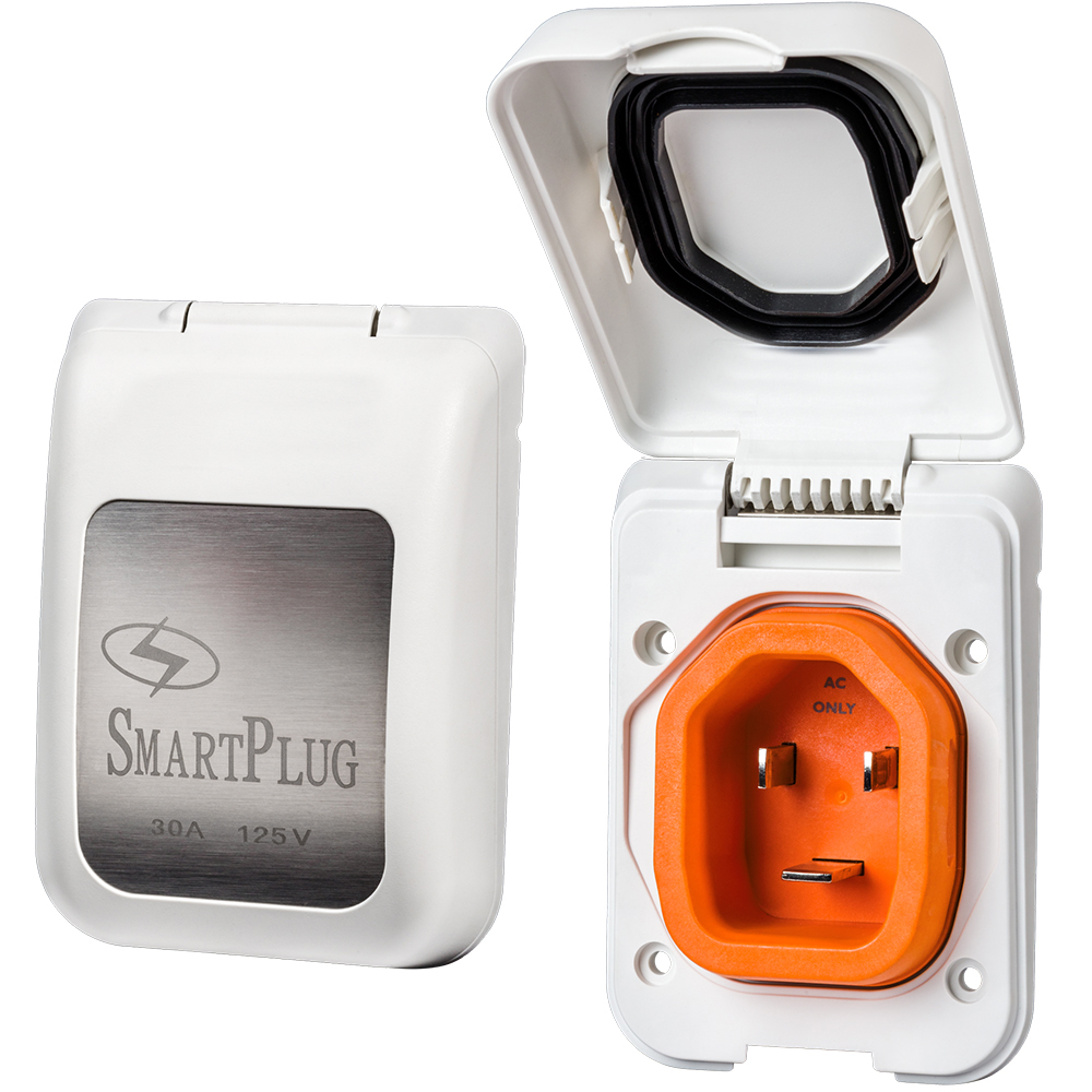 SmartPlug 30 AMP Male Non-Metallic Inlet Cover - White SmartPlug 30 AMP Male Non-Metallic Inlet Cover - White - Image 1