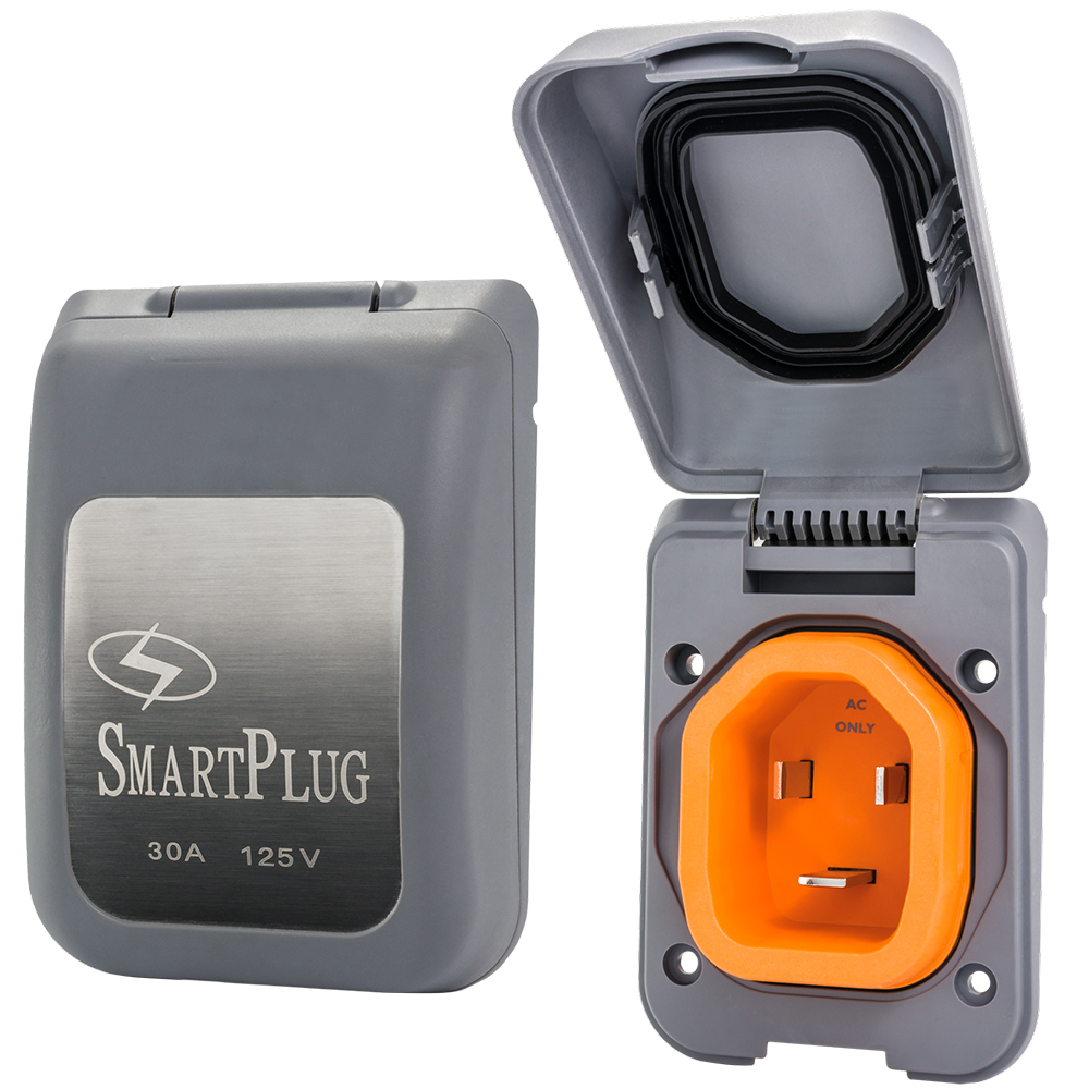 SmartPlug 30 AMP Male Non-Metallic Inlet Cover - Grey SmartPlug 30 AMP Male Non-Metallic Inlet Cover - Grey - Image 1