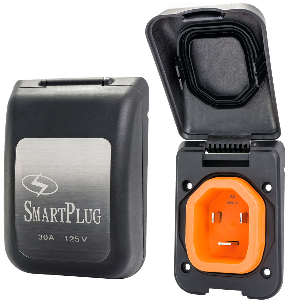 SmartPlug 30 AMP Male Non-Metallic Inlet Cover - Black SmartPlug 30 AMP Male Non-Metallic Inlet Cover - Black - Image 1