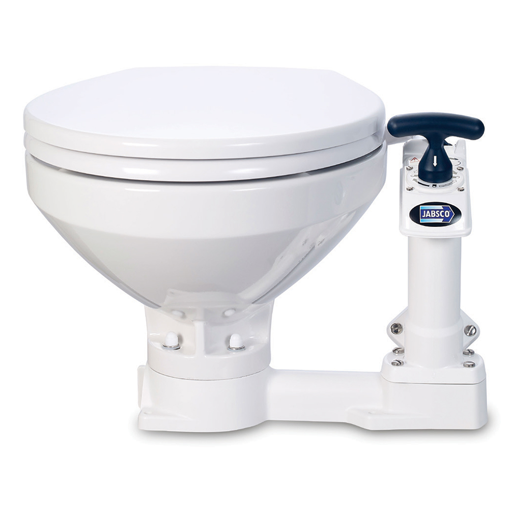 Jabsco Manual Marine Toilet - Regular Bowl w/Soft Close Lid Jabsco Manual Marine Toilet - Regular Bowl w/Soft Close Lid - Image 1