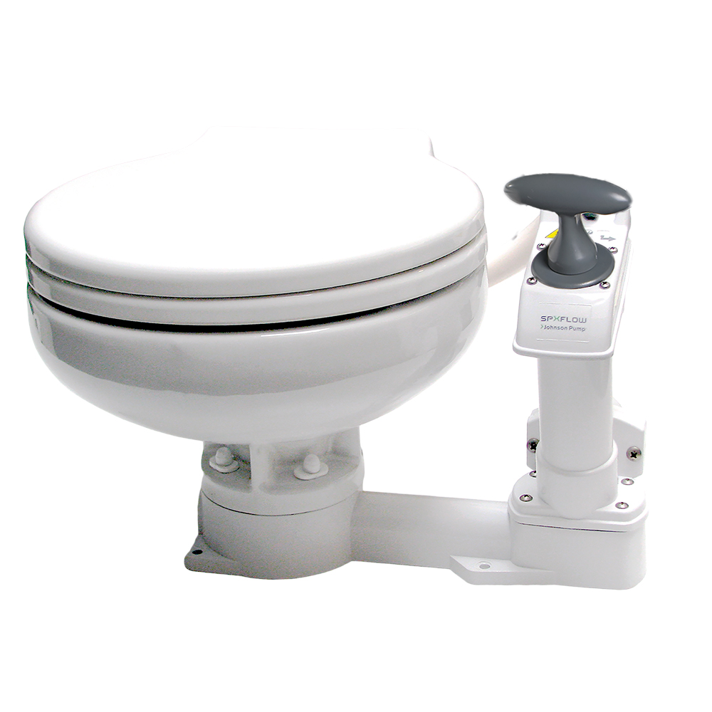 Johnson Pump AquaT Manual Marine Toilet - Super Compact Johnson Pump AquaT Manual Marine Toilet - Super Compact - Image 1