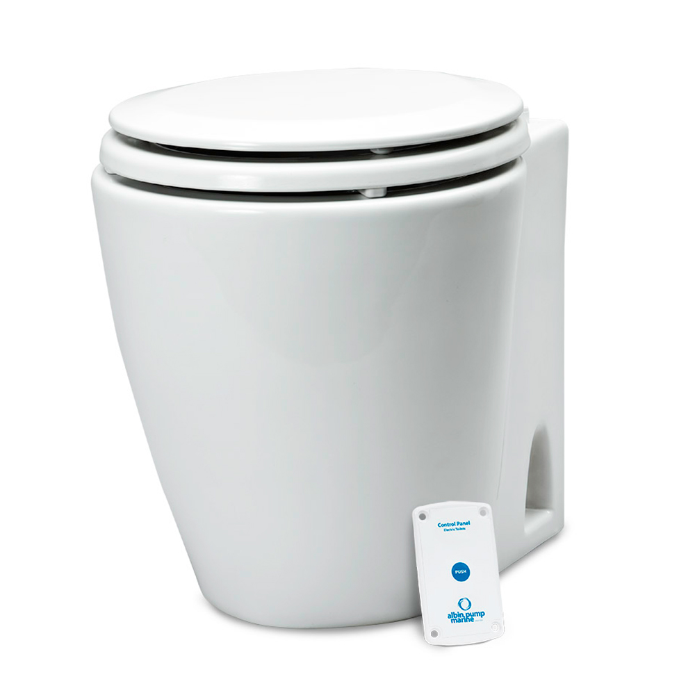 Albin Group Marine Design Marine Toilet Standard Electric - 12V Albin Group Marine Design Marine Toilet Standard Electric - 12V - Image 1