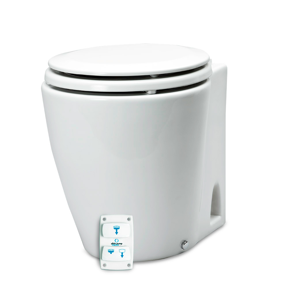 Albin Group Marine Design Marine Toilet Silent Electric - 12V Albin Group Marine Design Marine Toilet Silent Electric - 12V - Image 1