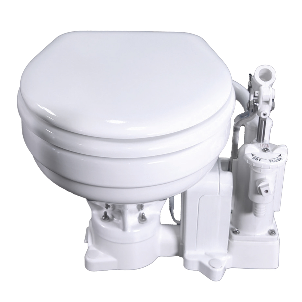 Raritan PH PowerFlush Electric/Manual Toilet - Marine Size - 12v - White Raritan PH PowerFlush Electric/Manual Toilet - Marine Size - 12v - White - Image 1