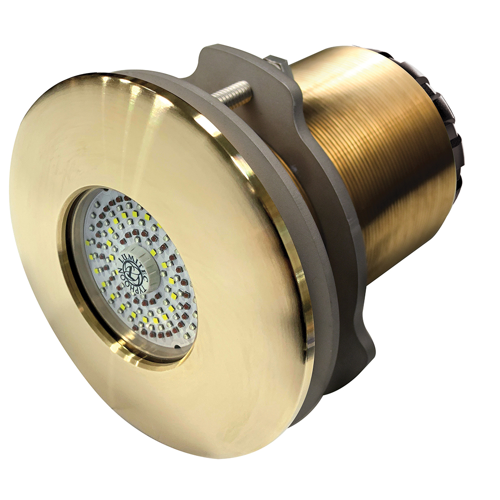 Lumitec SeaBlaze Typhoon Underwater Light - Bronze Thru-Hull LED Light - Spectrum RGBW - Flush Mount Lumitec SeaBlaze Typhoon Underwater Light - Bronze Thru-Hull LED Light - Spectrum RGBW - Flush Mount - Image 1