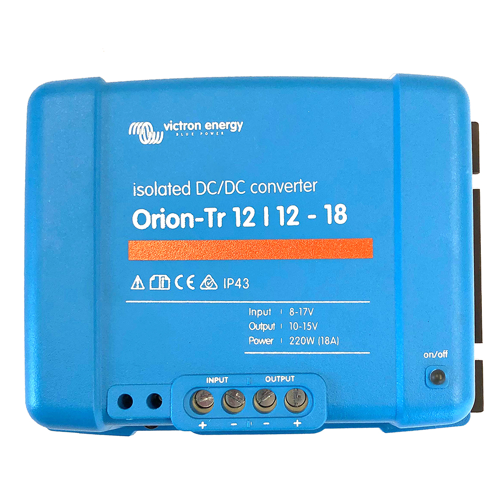 Victron Orion-TR DC-DC Converter - 12 VDC to 12 VDC - 18AMP Isolated Victron Orion-TR DC-DC Converter - 12 VDC to 12 VDC - 18AMP Isolated - Image 1