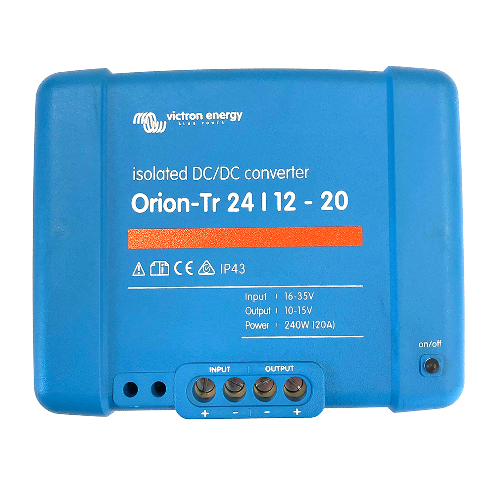 Victron Orion-TR DC-DC Converter - 24 VDC to 12 VDC - 20AMP Isolated Victron Orion-TR DC-DC Converter - 24 VDC to 12 VDC - 20AMP Isolated - Image 1