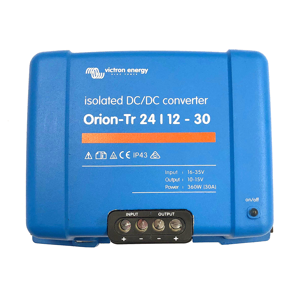 Victron Orion-TR DC-DC Converter - 24 VDC to 12 VDC - 30AMP Isolated Victron Orion-TR DC-DC Converter - 24 VDC to 12 VDC - 30AMP Isolated - Image 1