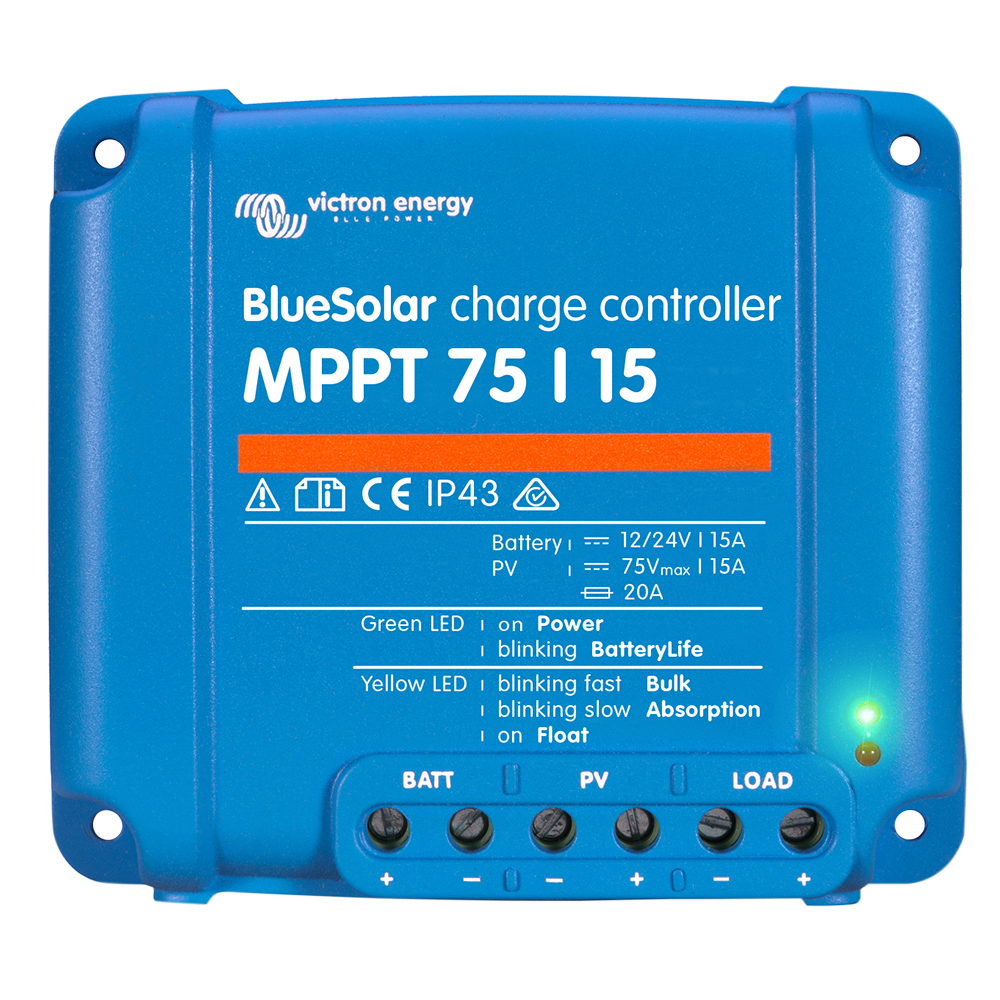 Victron BlueSolar MPPT Charge Controller - 75V - 15AMP Victron BlueSolar MPPT Charge Controller - 75V - 15AMP - Image 1