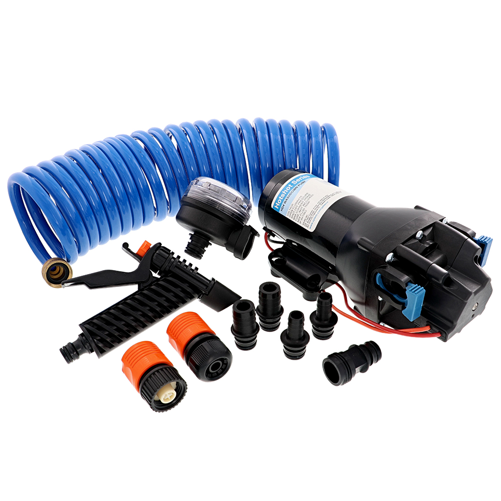 Jabsco HotShot HD4 Heavy Duty Washdown Pump w/25' HoseCoil - 12V - 4 GPM - 60 PSI Jabsco HotShot HD4 Heavy Duty Washdown Pump w/25' HoseCoil - 12V - 4 GPM - 60 PSI - Image 1