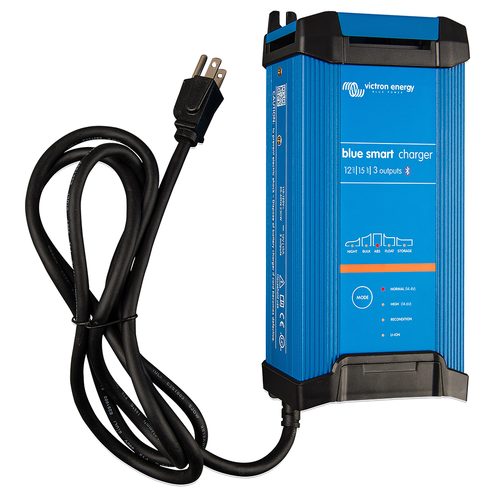 Victron Blue Smart IP22 12VDC 15A 3 Bank 120V Charger - Dry Mount Victron Blue Smart IP22 12VDC 15A 3 Bank 120V Charger - Dry Mount - Image 1