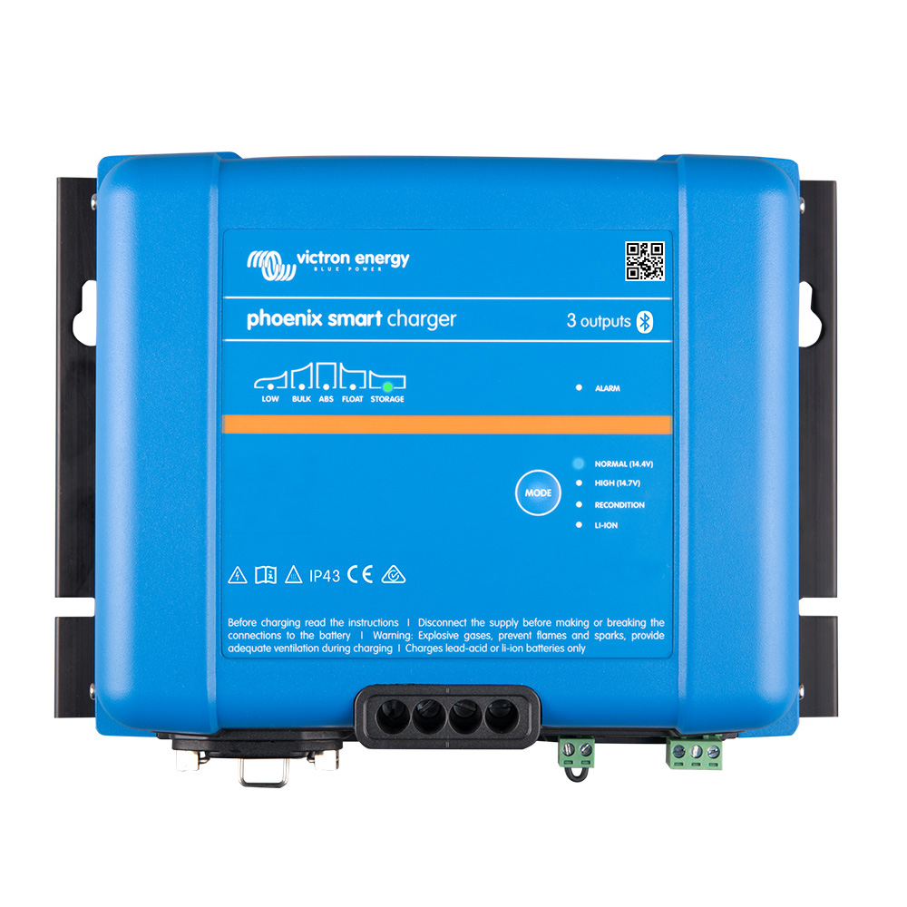 Victron Phoenix Smart IP43 Charger 24/25 (3) 120-240VAC Requires 5-15P Mains Cord Victron Phoenix Smart IP43 Charger 24/25 (3) 120-240VAC Requires 5-15P Mains Cord - Image 1