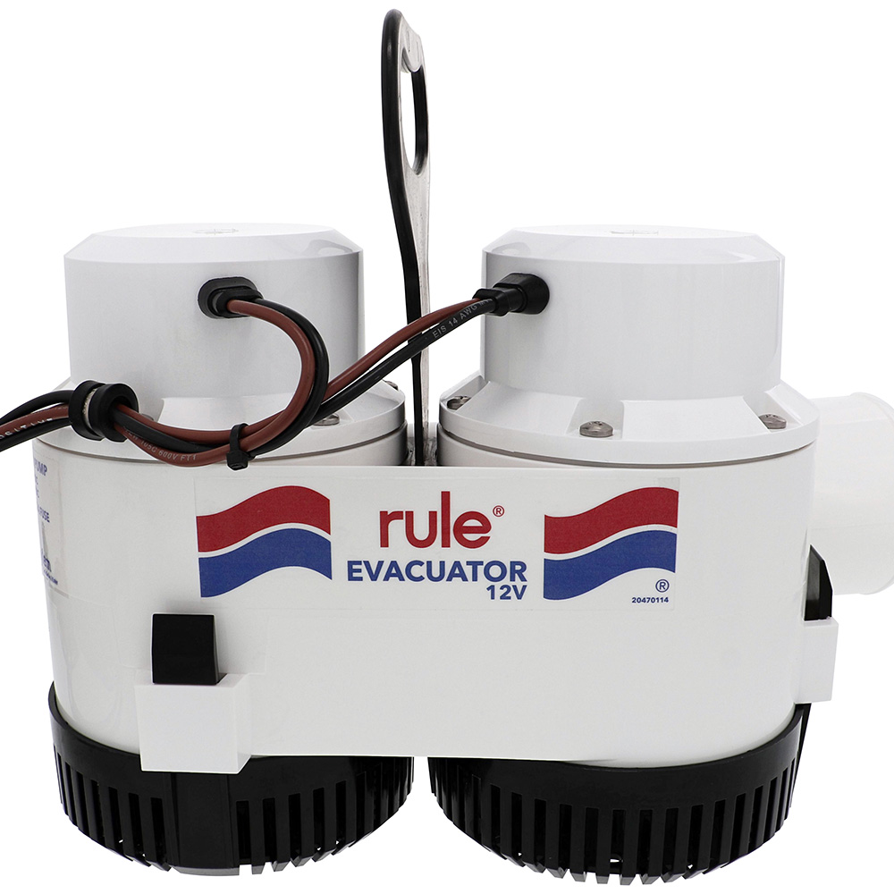 Rule 7700D GPH Evacuator High Volume Utility Pump - 12V Rule 7700D GPH Evacuator High Volume Utility Pump - 12V - Image 1