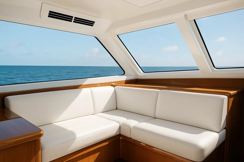 Marine air conditioner sizing for a boat cabin